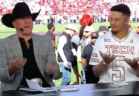 Pat McAfee and Patrick Mahomes